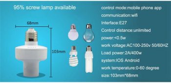 Sonoff Slampher RF 433MHz Wifi Smart Light Holder - Image 5