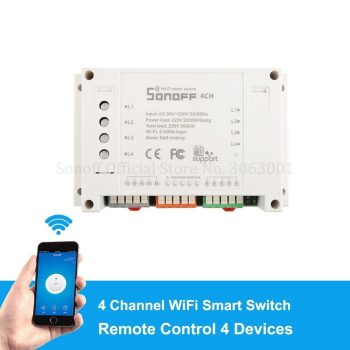 Sonoff 4CH 10A/Gang Wifi Smart Switch