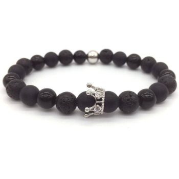 Lava Stone Bracelet For Men Or Women - Image 2