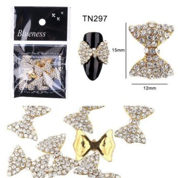 10Pcs/lot Nails Rhinestones Bow Design Manicure Nails Art - Image 13