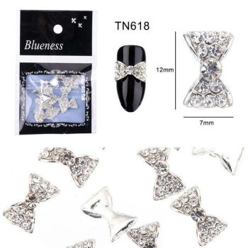 10Pcs/lot Nails Rhinestones Bow Design Manicure Nails Art - Image 10