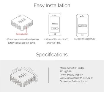 Sonoff RF Bridge WiFi 433 MHz Replacement Switch - Image 9