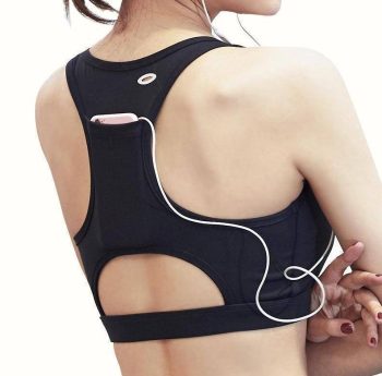 Sports Bra with Back Pocket