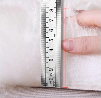 White Circle Fur Rug - Image 2