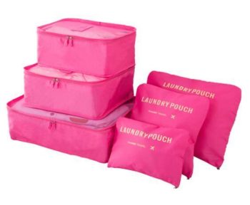 6 PC Portable Travel Luggage Packing Cubes - Image 4
