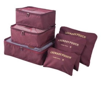 6 PC Portable Travel Luggage Packing Cubes - Image 9