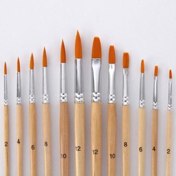 Lot Nylon Hair Oil Painting Brushes Set