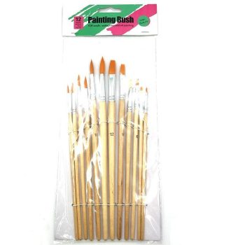 Lot Nylon Hair Oil Painting Brushes Set - Image 5