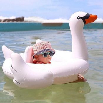 Baby inflatable flamingo pool float - Image 7