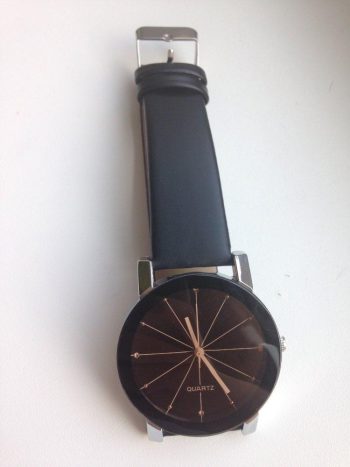 Dial Clock Leather Wrist Men Women Quartz Watches - Image 7