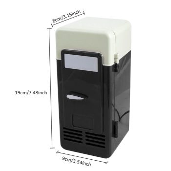 Black Red USB Cans Cooler Car Refrigerator - Image 4