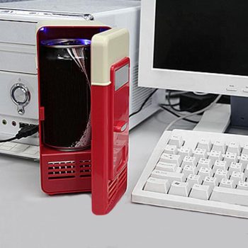 Black Red USB Cans Cooler Car Refrigerator - Image 5