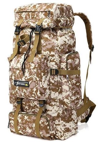 Large Camouflage Backpack Travel Bag - Image 5