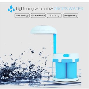 LED Salt Water Chemical Powered Night Light Portable Desk Lamp - Image 10