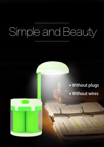 LED Salt Water Chemical Powered Night Light Portable Desk Lamp - Image 5