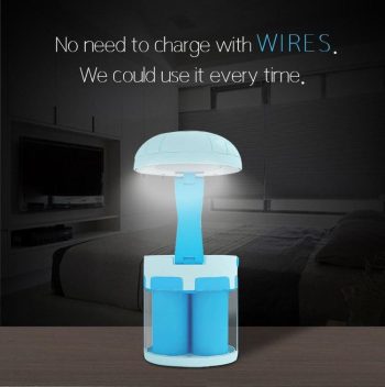 LED Salt Water Chemical Powered Night Light Portable Desk Lamp - Image 9