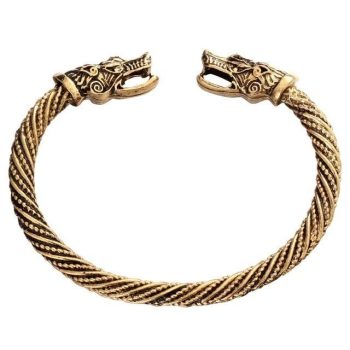 Ancient Gold Silver Dragon Bracelet - Image 2