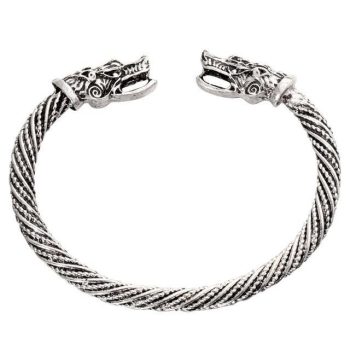 Ancient Gold Silver Dragon Bracelet - Image 3