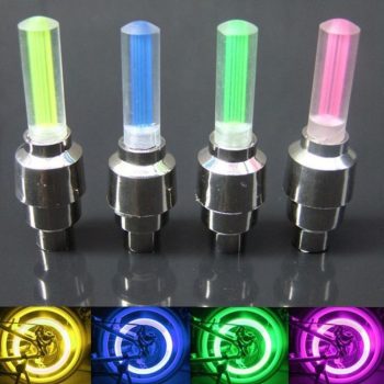 Flash LED Light Bike Car Tyre Valve Cap - Image 2