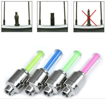 Flash LED Light Bike Car Tyre Valve Cap - Image 3