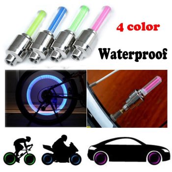 Flash LED Light Bike Car Tyre Valve Cap - Image 8
