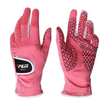 Pink Purple Ladies Golf Gloves