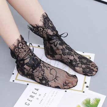 Sexy Lace Mesh Fishnet Socks - Image 5