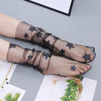 Sexy Lace Mesh Fishnet Socks - Image 25