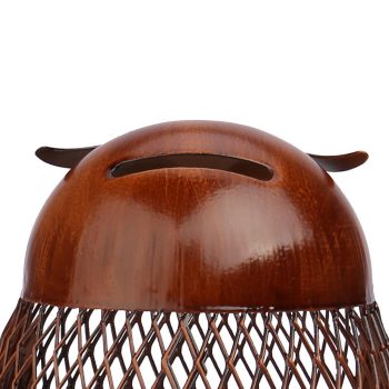 Metal Owl Figurine Piggy Bank - Image 4