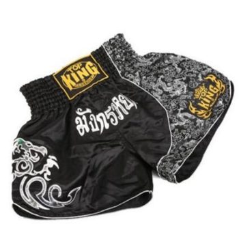 Black Muay Thai Shorts Men's Boxing Pants Printing MMA Shorts - Image 2