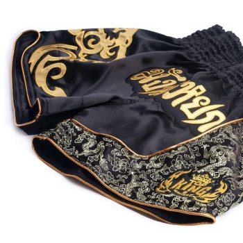 Black Muay Thai Shorts Men's Boxing Pants Printing MMA Shorts - Image 8