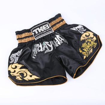 Black Muay Thai Shorts Men's Boxing Pants Printing MMA Shorts - Image 7
