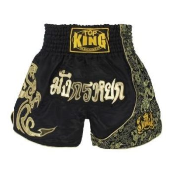 Black Muay Thai Shorts Men's Boxing Pants Printing MMA Shorts - Image 3