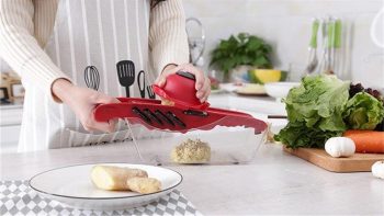 Vegetable Cutter Potato Slicer Carrot Grater Julienne Onion Dicer - Image 6