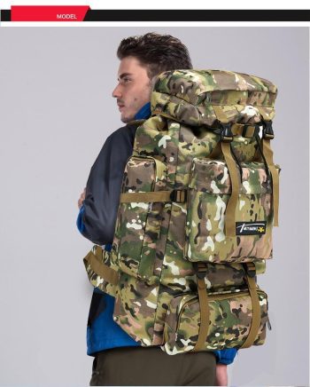 Large Camouflage Backpack Travel Bag - Image 22
