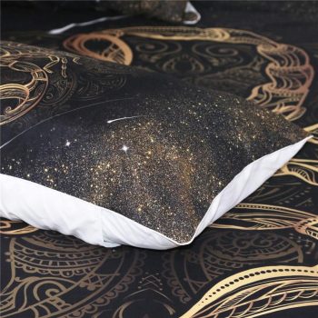 Gold Black Scorpion Bohemian Bedding Set - Image 5