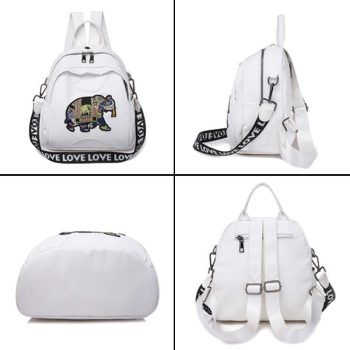 Leather Bohemian Elephant Backpack - Image 11