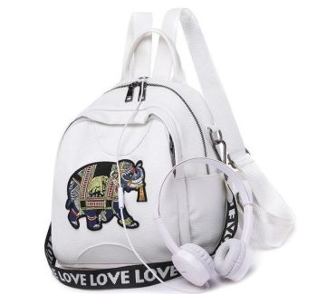 Leather Bohemian Elephant Backpack - Image 13
