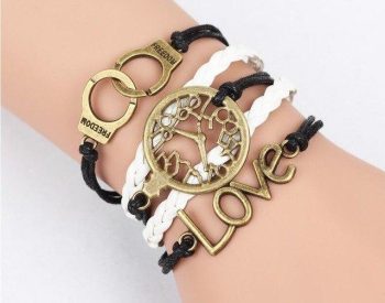 Multi-Layer Leather Charm Bracelet - Image 14