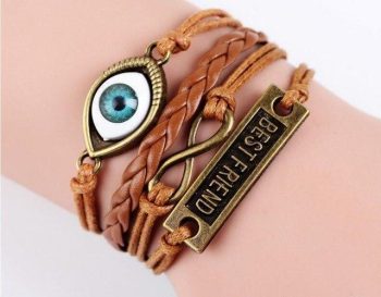 Multi-Layer Leather Charm Bracelet - Image 13