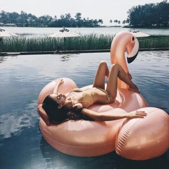 Pink Giant Inflatable Flamingo Unicorn pool float - Image 10