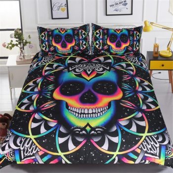 Colorful Skull Bedding Set - Image 4