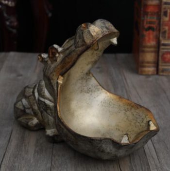Hippo Statue Decoration Resin - Image 6