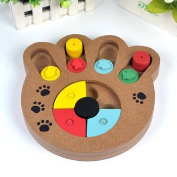 Educational Wooden Paw Puzzle Dog Toy - Image 4