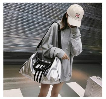 Waterproof Silver Travel Bag - Image 7