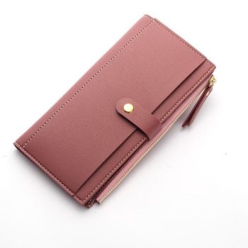 Long Solid Luxury Brand Women Wallets Fashion Hasp Leather - Image 8