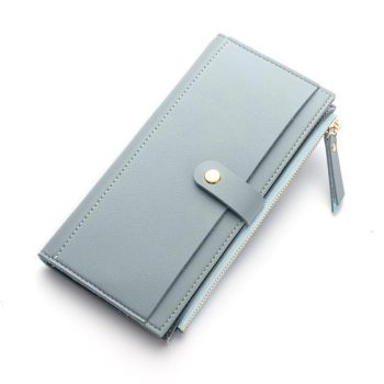 Long Solid Luxury Brand Women Wallets Fashion Hasp Leather - Image 4