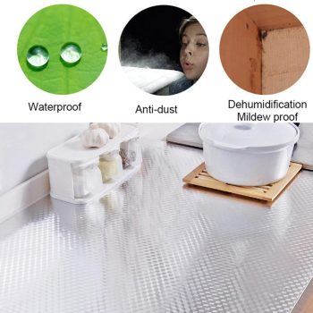 Waterproof Oil Proof Aluminum Foil Self Adhesive Wall Sticker - Image 3