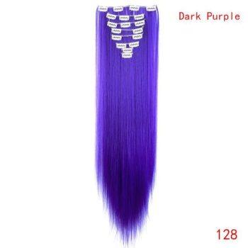 straight natural hair with clip - Image 6