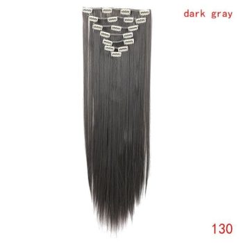straight natural hair with clip - Image 3
